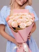 Букет из живых цветов 15 Premium роз сорта дорис дэй от Bestflo купить с доставкой