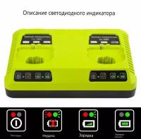 Зарядное устройство для аккумулятора электроинструмента для Ryobi