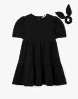 Платье Gloria Jeans GSE001321 черный для девочек 6-7л/122 (32)