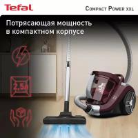 Пылесос Tefal Compact Power XXL TW4873, красный/черный