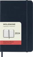 Ежедневник на 2024 год Moleskine CLASSIC DHB2012DC2 9x14 см синий сапфир