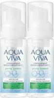 Romax Мицеллярный мусс очищающий для жирной и комбинированной кожи Aqua Viva, 150 мл, 2 шт