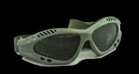 Тактические очки для страйкбола сетка, зеленые