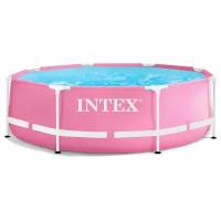 Бассейн каркасный Pink Frame Pool 244 х 76 см, цвет розовый 28290NP