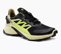 Кроссовки Salomon SUPERCROSS 4 GTX Black/Leek Green/Acid Lime, размер 10,5UK