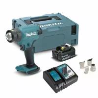 Аккумуляторный фен промышленный LXT 18В - 550C, акк 5Ач и з/у, Makita DHG180RT1J