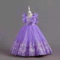 Платье, размер 120, фиолетовый