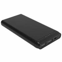 Мобильный аккумулятор Cactus CS-PBFSFT-10000 Li-Pol 10000mAh 2.1A+2.1A черный 2xUSB материал пластик