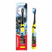 Колгейт Бэтмен / Colgate Batman Детская Электрическая зубная щетка с мягкими щетинками для мальчиков, черная