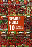 Семена Земляника ремонтантная, 10 пакетиков