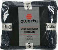 Чехол на подушку вязаный с пуговицами QWERTY Nordvic Графитовый 50x50 см