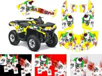 Наклейки на квадроцикл BRP Can-Am Outlander G1/G2 "KILLER CLOWN" черные