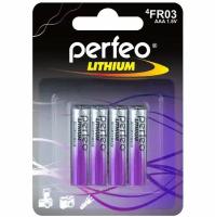 Батарейка Perfeo FR03 LITHIUM AAA BL4