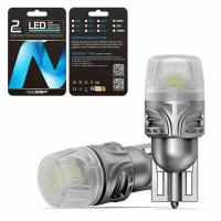 Светодиодная лампа Novsight SL9 T10 W5W цоколь W2.1x9.5d 2шт белый свет LED автомобильная