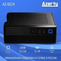 Мини ПК Azerty AZ-0024 (Intel i7-10750H 6x2.6GHz, 16Gb DDR4, 512Gb SSD, Wi-Fi, BT)