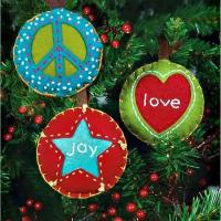 Набор для создания новогодних игрушек Peace Love and Joy 72-08175