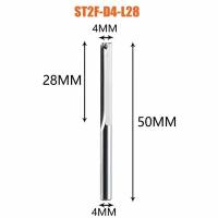 Dreanique фреза пазовая прямая для пеноматериалов (4x28x50x4 Z2) ST2F-D4.0-L28 39719