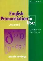English Pronunciation in Use Advanced Book with answers and CD-ROM Учебник английского языка с ответами