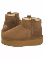 Женские полусапоги из овчины угги EMU Australia Foy Flatform Micro W13073 ореховый 39 EU