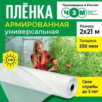 Пленка армированная универсальная 250 мкм, 2х21 м