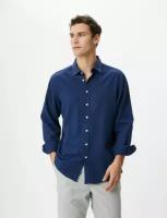 Рубашка KOTON, размер XL, синий