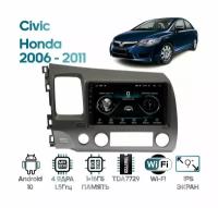 Штатная магнитола Wide Media для Honda Civic 2006 - 2011 / Android 10, 9 дюймов, WiFi, 1/16GB, 4 ядра