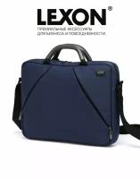 Сумка для ноутбука 14'' и документов Lexon PREMIUM+ MEDIUM LN2702 через плечо синяя