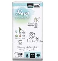 Детские подгузники SLEEPY BIO NATURAL 2X JUMBO № 4 (7-16 кг) 48 шт/уп (4 pack in bale)