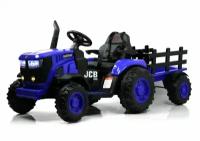 Детский Электрический Трактор с Прицепом O555OO Синий