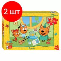 Комплект 2 шт, Пазл 35 эл. maxi Step Puzzle "Три кота (new 3)"