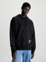 Худи Calvin Klein Jeans, размер XXL, черный
