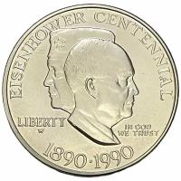 США 1 доллар 1990 г. (100 лет со дня рождения Эйзенхауэра) (W)