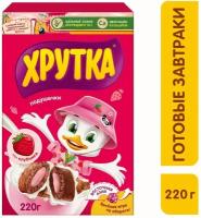 Готовый завтрак Хрутка Подушечки со вкусом клубники 220г