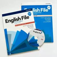 English File pre intermediate 4th edition. полный комплект: Учебник+Тетрадь+CD диск