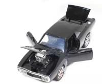 Машина металлическая Dodge Challenger 1:24 со светом и звуком 17 см