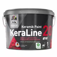 Краска для влажных помещений Dufa Premium KeraLine Keramik Paint 20 полуматовая белая база 1 2,5 л