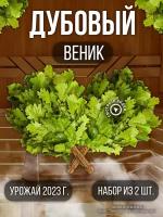 Веники для бани дубовые 2 штуки