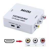 Конвертер из HDMI в AV (CVBS) и FL/FR стерео аудио