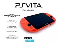 Sony PS Vita Slim Orange(Прошивка Hen) - новая оригинальная игровая консоль с оранжевым корпусом