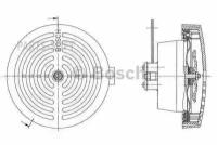 0320223025 BOSCH Сигнал звуковой 12V BOSCH