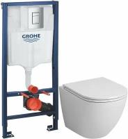 Комплект подвесной унитаз Grossman GR-4455S + система инсталляции Grohe 38772001