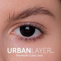 Цветные контактные линзы URBAN LAYER ru Black Out -8.0 / 14.5 / 8.8 / 2шт