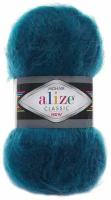 Пряжа Alize Mohair classic, 24 % шерсть, 25 % мохер, 51 % акрил, 100 г, 200 м, 5 шт., 403 петроль 200 м