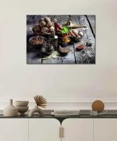 Картина/Картина на холсте для интерьера/Картина на стену/Картина для кухни/ - восточные специи 50х70