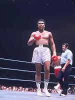 Плакат, постер на холсте Muhammad Ali/Мухаммед Али/спорт. Размер 21 х 30 см