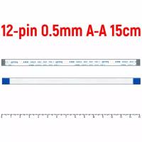 Шлейф тачпада для ноутбука HP Pavilion DV6-7000 FFC 12-pin Шаг 0.5mm Длина 15cm Прямой A-A AWM 20624 80C 60V VW-1