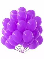 Набор воздушных шаров для фотозоны - 100 шт 25 см, фиолетовый