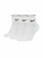 Носки Nike Everyday Cushioned Ankle 3-Pack white размер L