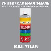 Универсальная аэрозольная эмаль, глянцевая, RAL 7045