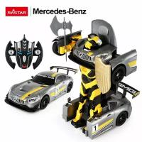 Машина р у 1:14 Трансформер Mercedes-Benz GT3 2.4G, цвет серый 74820G